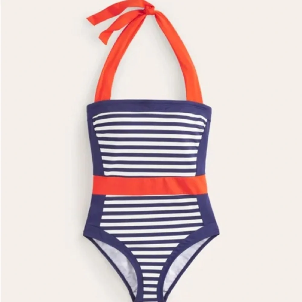 New Boden Santorini Halterneck Swimsuit. Sz 6 - Picture 5 of 8